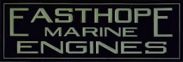 Easthope Marine Engines, enameled steel sign, thumbnail.