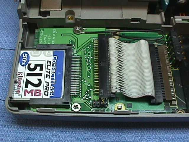 T2100 with parts assembled in the drive bay.